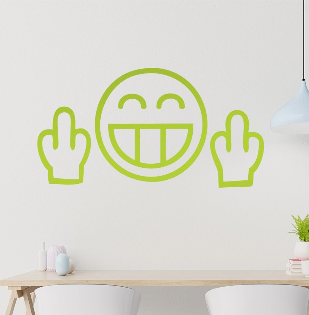 Fuck You Wandtattoo in 6 Größen - Wandaufkleber Wall Sticker - Dekoration, Küche, Wohnzimmer, Schlafzimmer, Badezimmer