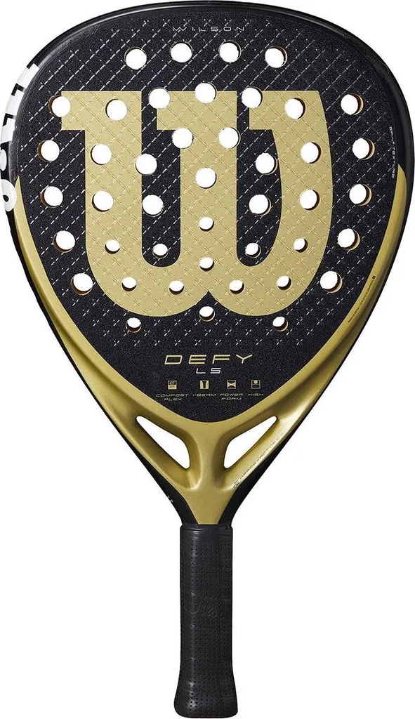 Wilson Defy Ls V1 Raquette de Padel Noir et Or - Performance et Légèreté