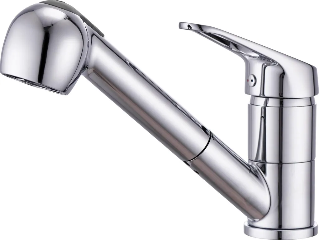 Miscelatore Cucina WELLBAD AURORA con Doccetta Estraibile Cromo Lucido
