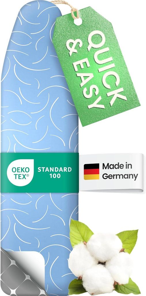 SimplySmooth Bügelbrettbezug aus Baumwolle mit Kordelzug –  Produktbild 