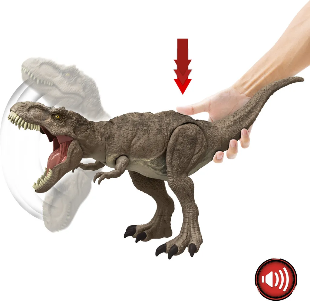 T-Rex Total Attack Jurassic World HXF53 avec Fonction de Morsure - 14