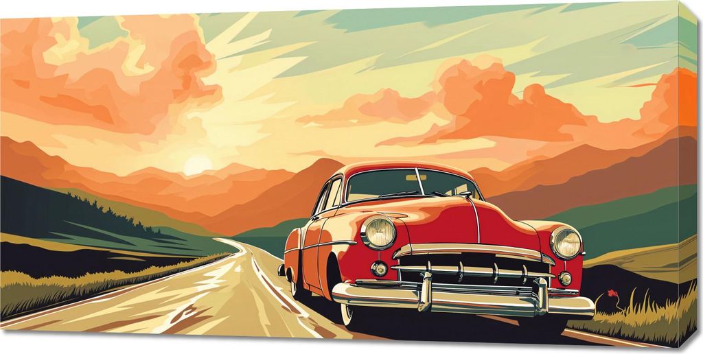 Bild 100x50cm Das Abenteuer wartet