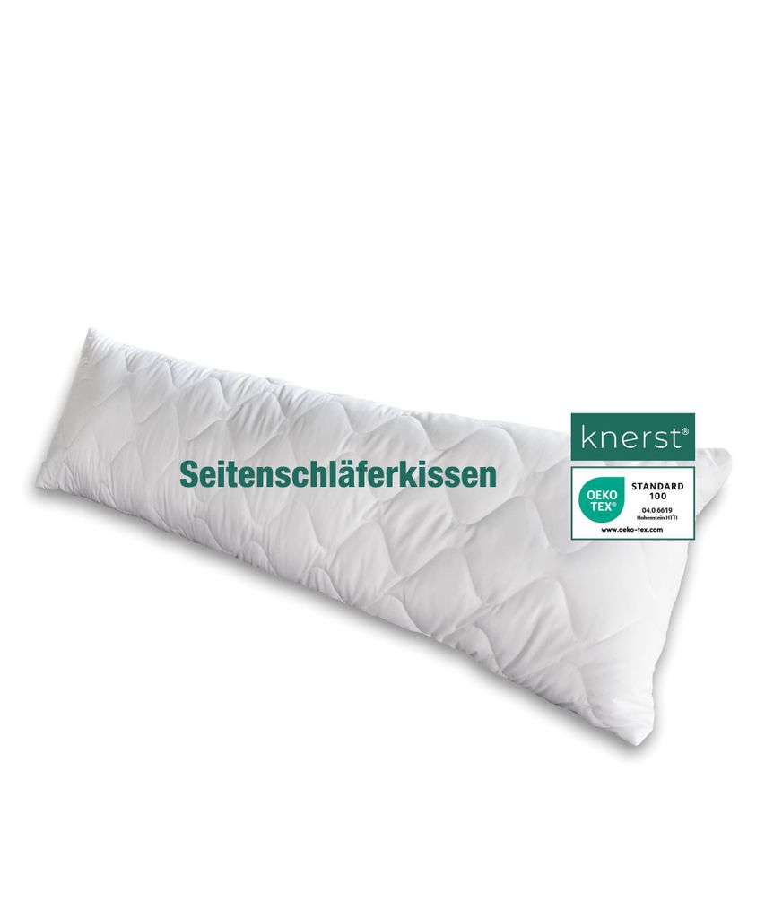 KNERST Seitenschläferkissen 40x145 cm - extra langes Kopfkissen für Seitenschläfer - Body Pillow - ideal auch als Schwangerschaftskissen