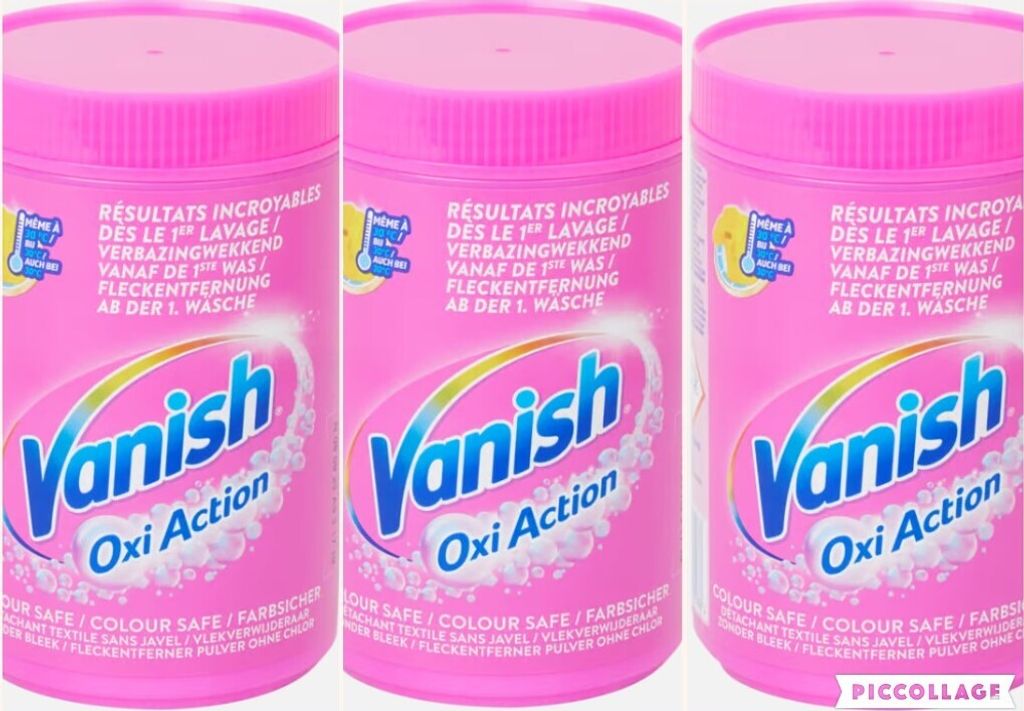 3 x 600g VANISH OXI ACTION PINK - Flecken - Waschen - Reinigung - Buntwäsche