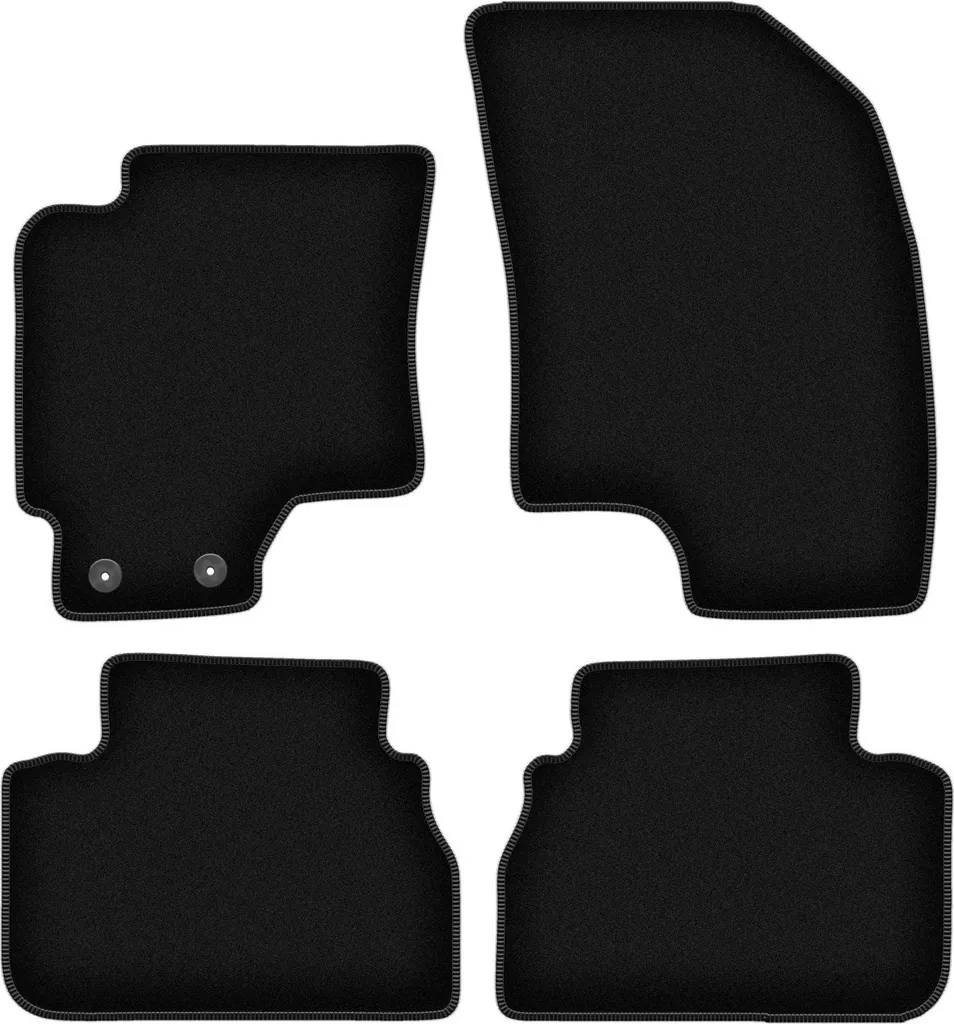 Set Tappeti su Misura per Chevrolet Evanda 2006-2012 Velluto Nero