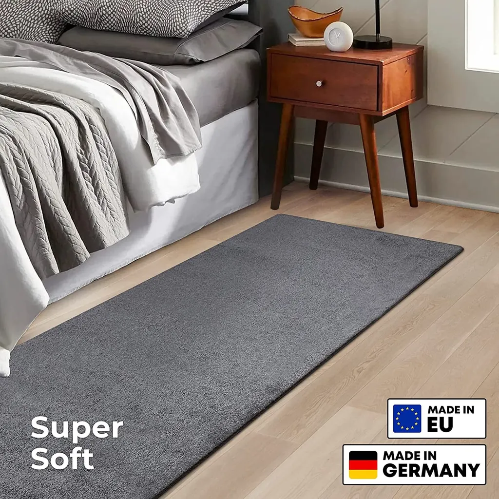 Tapis de sol Sundae Anthracite 80x300 cm - Tapis de passage haut de gamme