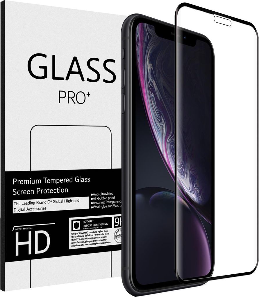 Full Screen Panzerglas für Apple iPhone 11 Pro Max / XS Max Schutzfolie Glas Folie Vollbild Panzerfolie