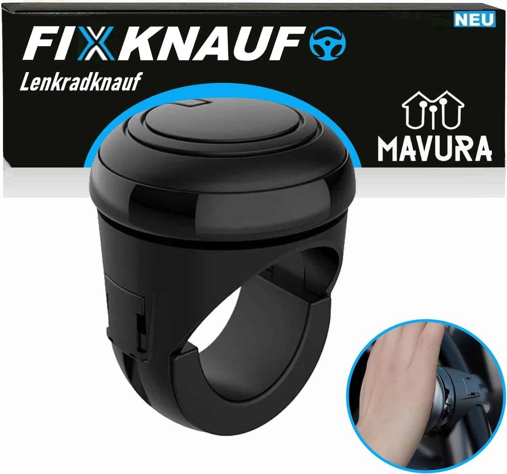 FIXKNAUF Auto Lenkradknauf Fixlenker Lenkhilfe Lenkradknopf Lenkknauf PKW LKW