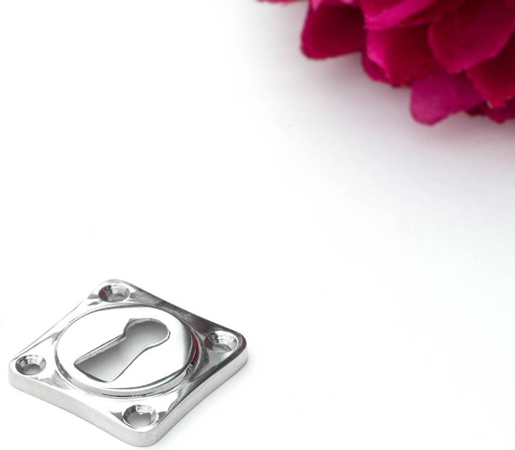 Schlüsselrosette für Zimmertüren(einzeln) - zeitloses Design |BB| Nickel glanz