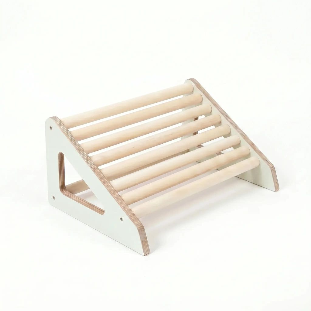 leg&go Repose-pieds ergonomique en bois avec rouleaux, Image du produit 