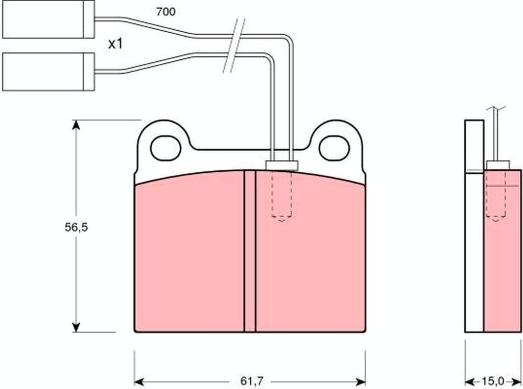 TRW Bremsbeläge Satz Vorne für ALFA ROMEO 75 (162B) GDB362
