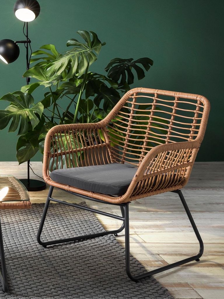 TPFGarden SITZGRUPPE MARELLO 2 Stühle, 2 Sitzkissen, 1 Bank, 1 Bankauflage, 1 Couchtisch