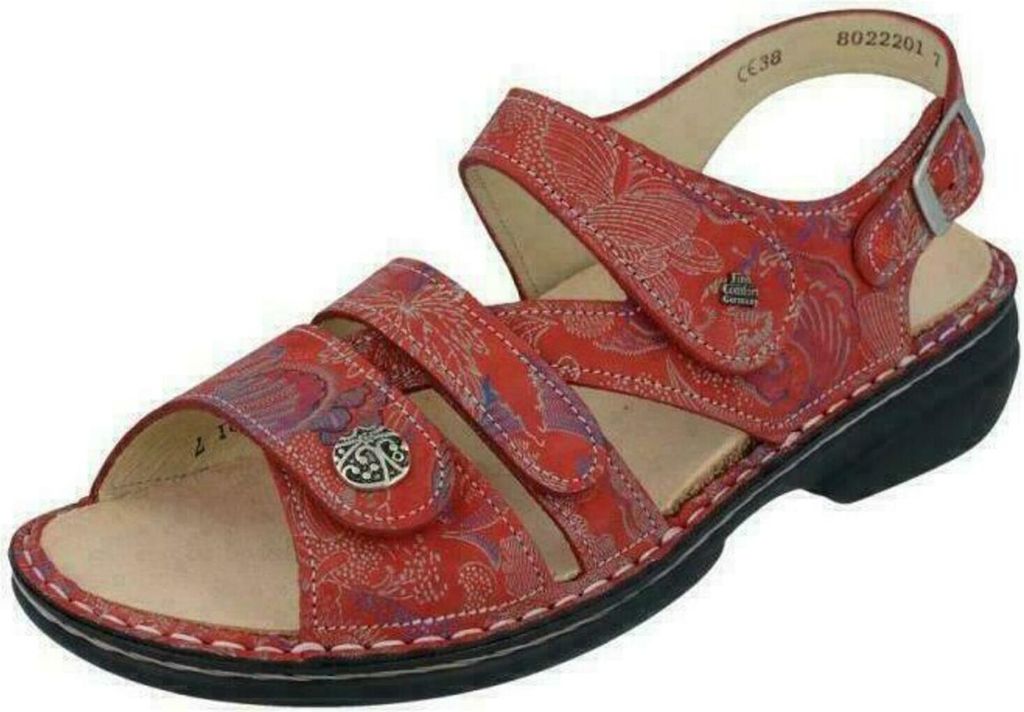 Finn Comfort Damen Komfortsandale in Rot, Größe 42 Produktbild 