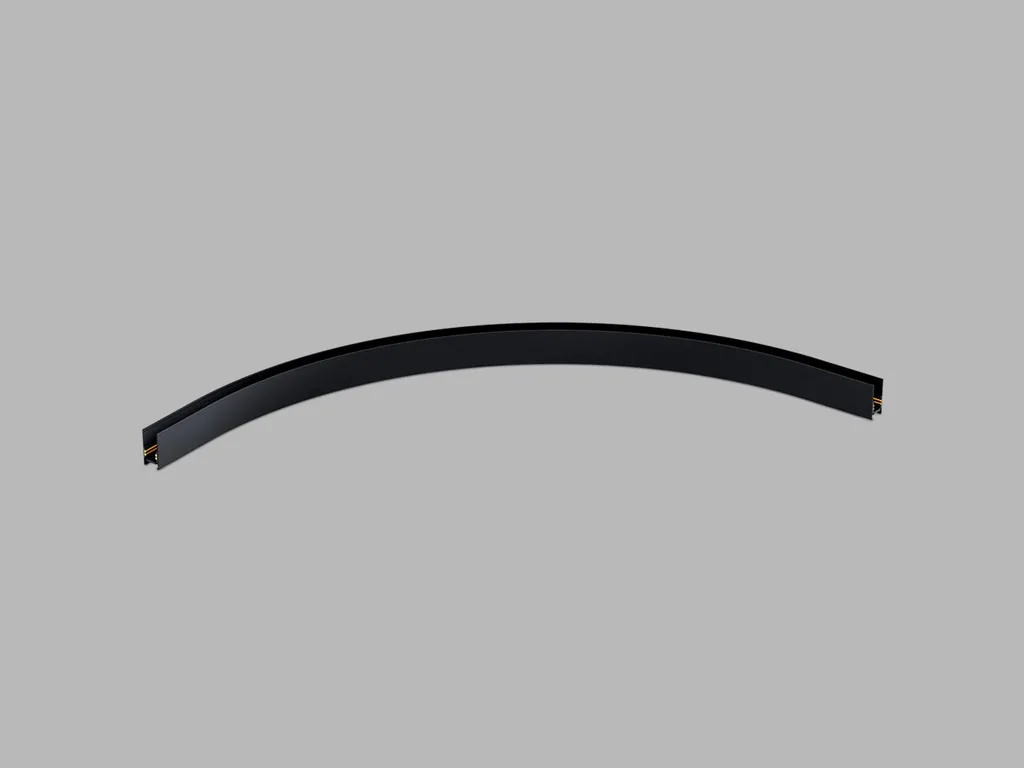 Connecteur d'Angle Rond R600 LED2 MAG Noir DALI - Éclairage Magnétique