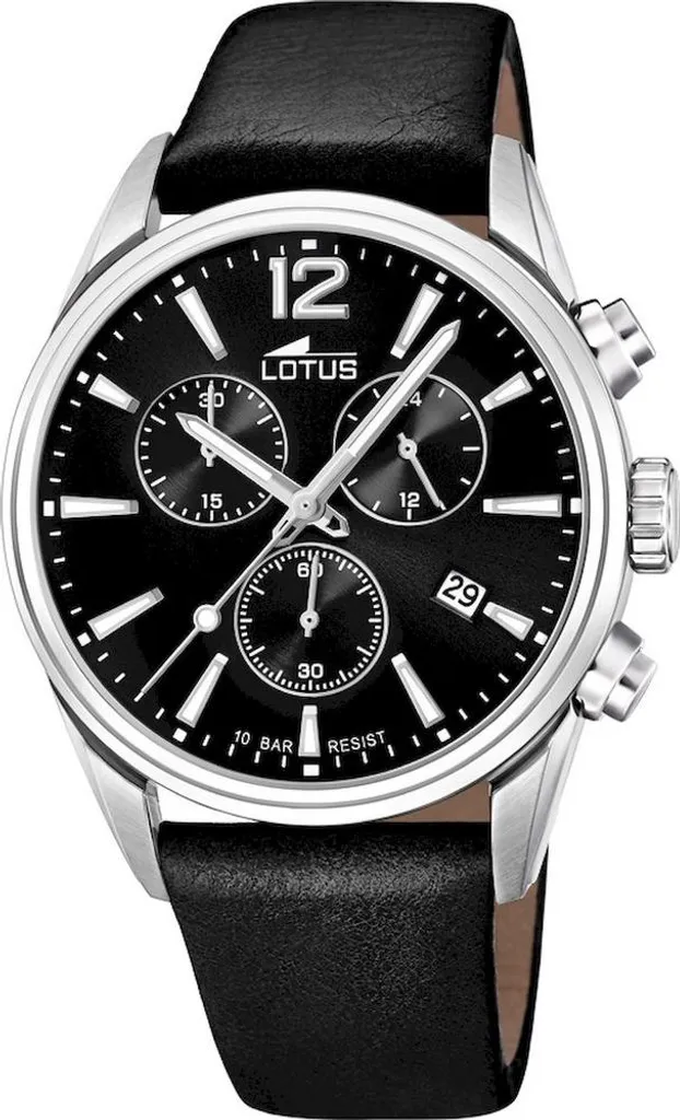 Orologio da Uomo Lotus 18691/3: Robusto, Nero e Sempre Preciso