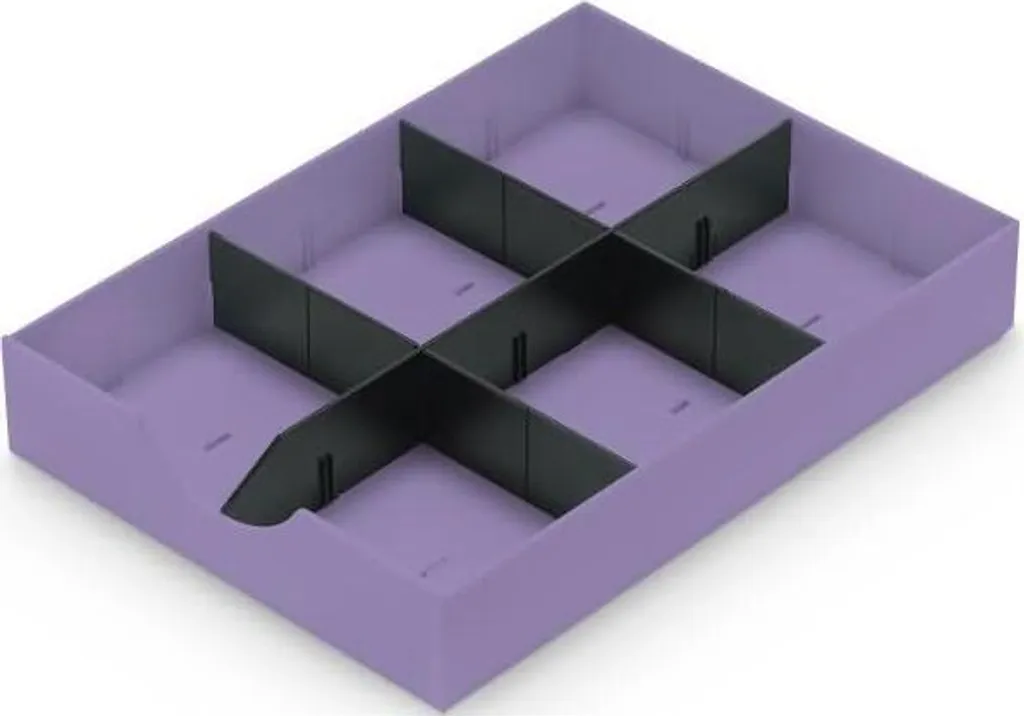 styrodoc 268-405.65 tiroir de rangement violet pour trieur styro 1 pc