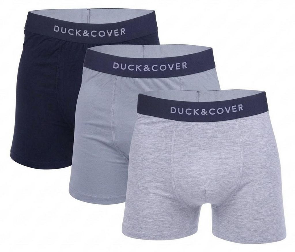 Duck and Cover - Boxershorts für Herren (3er-Pack) GT13090 (XXL) (Marine/Grau meliert)