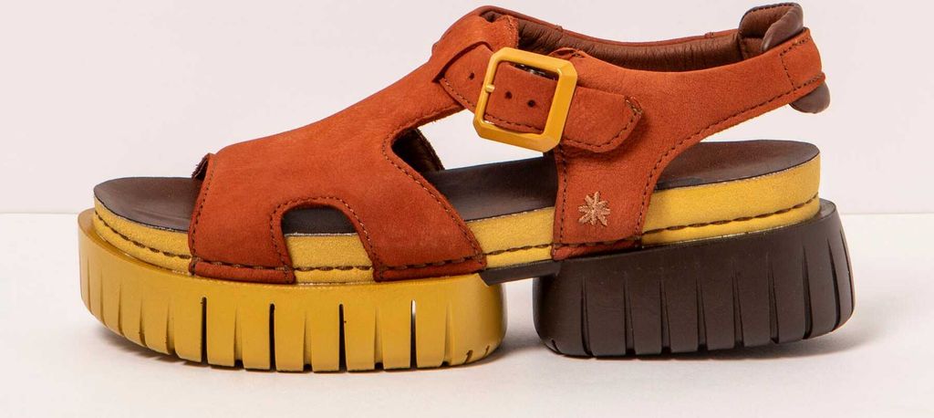 Art Sandalen Damen 1882 NOBUCK DARK ORANGE/ MADEIRA Farbe Orange