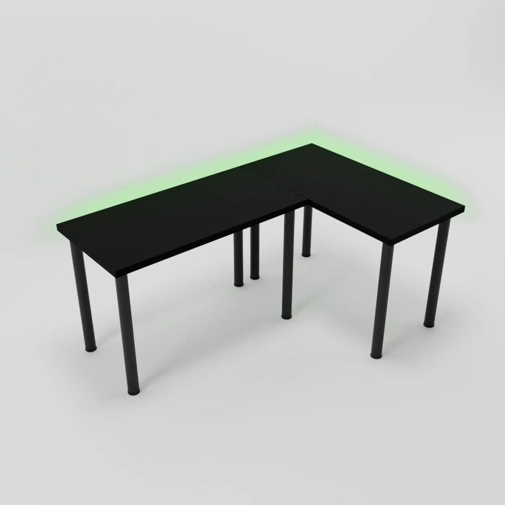 Eck-Gaming-Schreibtisch Marco Game Corner LED RGB 2x Produktbild 
