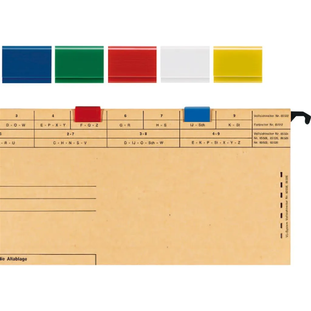 Linguette ELBA Verde Scuro in PVC a Clip - Organizzazione Professionale