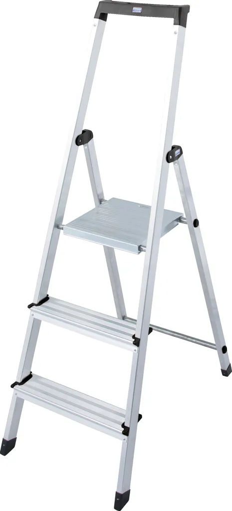 KRAUSE Stabilo Solidy 126214 Marchepied avec Marches de 80mm et Tablette