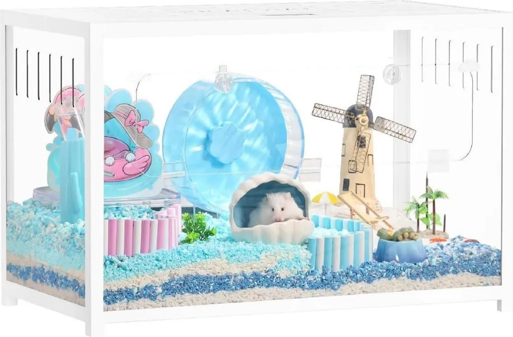 Cage à hamster 80cm Empilable en Métal 2.0 Grand volume pour nain et souris