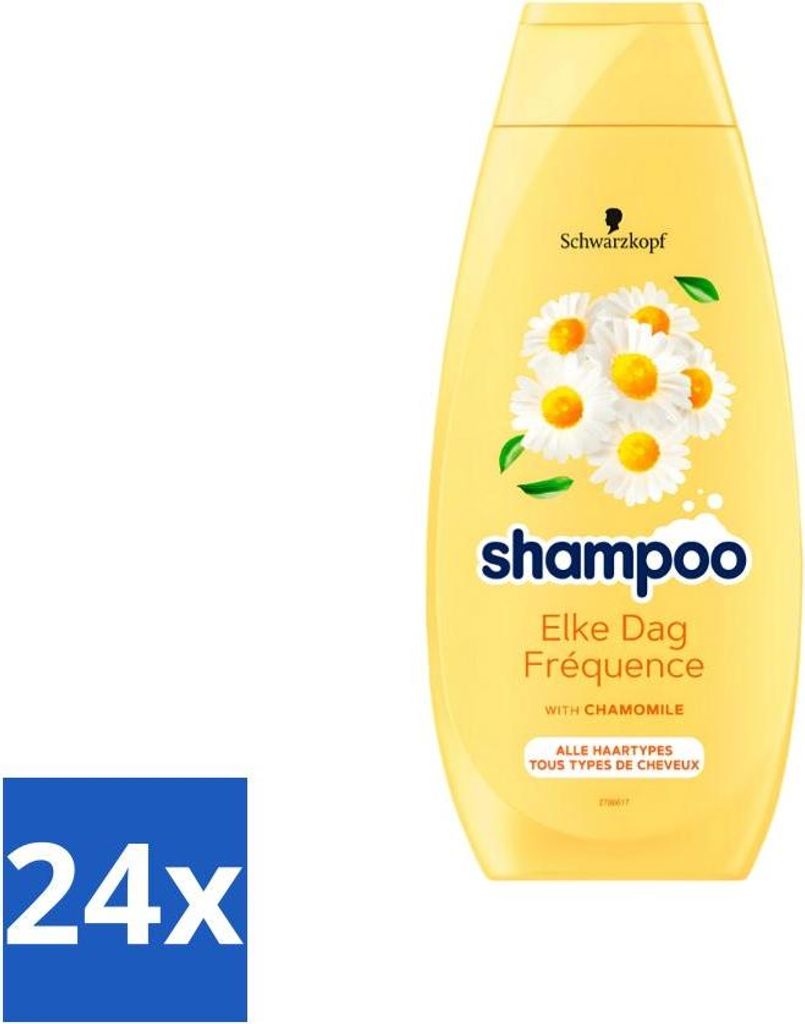 Schwarzkopf - Shampoo - Täglich - Kamille - Für alle Haartypen - 400 ml - Vorteilspack - 24 Stücke