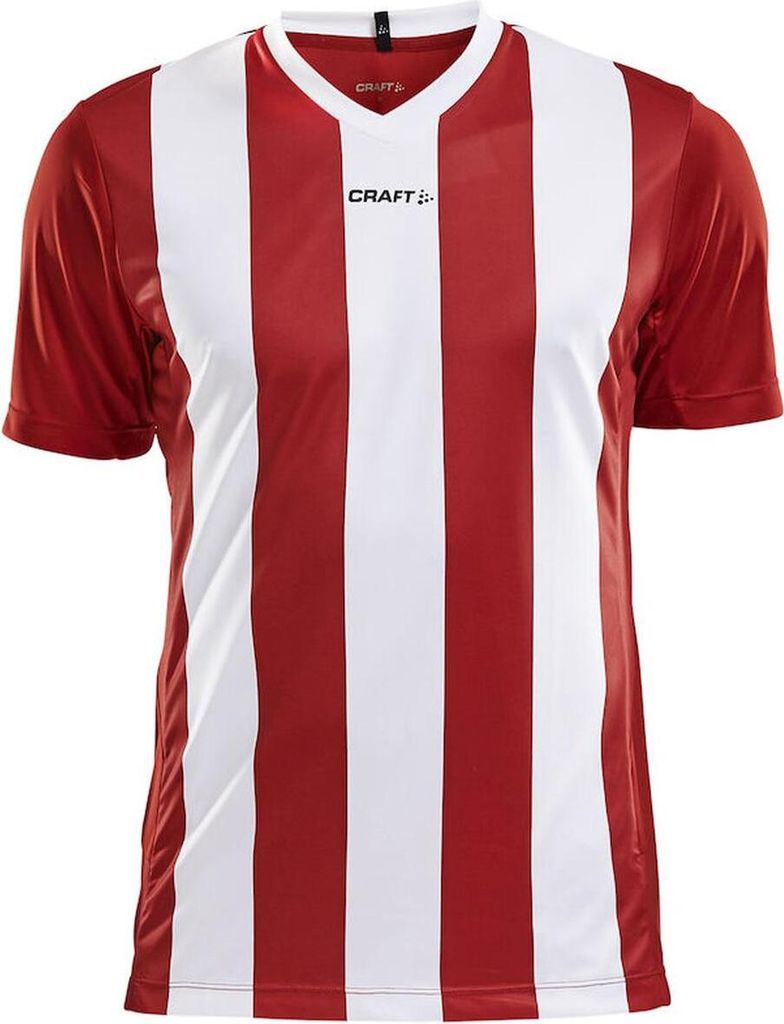 Craft Progress Stripe Trikot Kurzarm Herren - Rot / Weiß