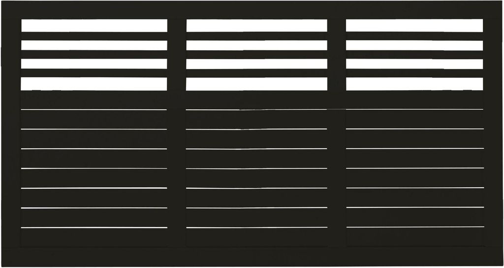 Plus Zaun Decora 180 x 95 cm RAL 9005 Schwarz