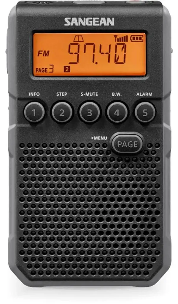 Radio de Voyage Sangean DT-800 USB-C Noir - Idéale pour Randonnée et Sport