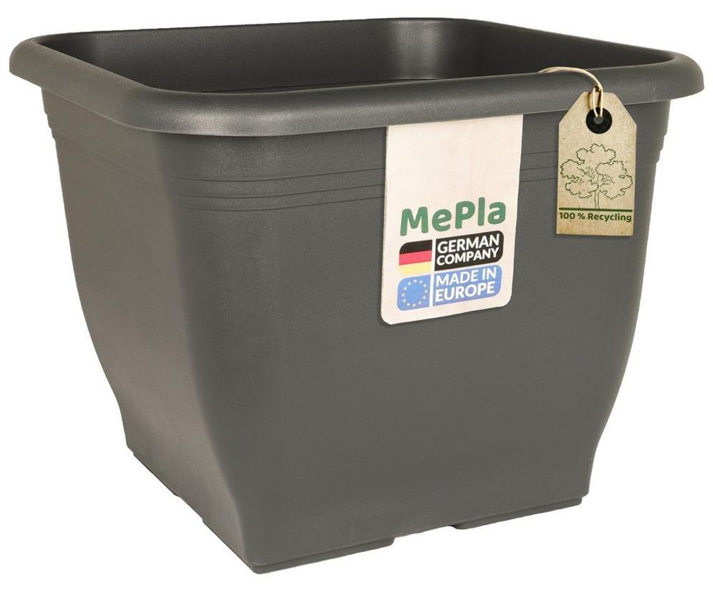 MePla - Pflanzkübel Quadrat 58x58 anthrazit Produktbild 