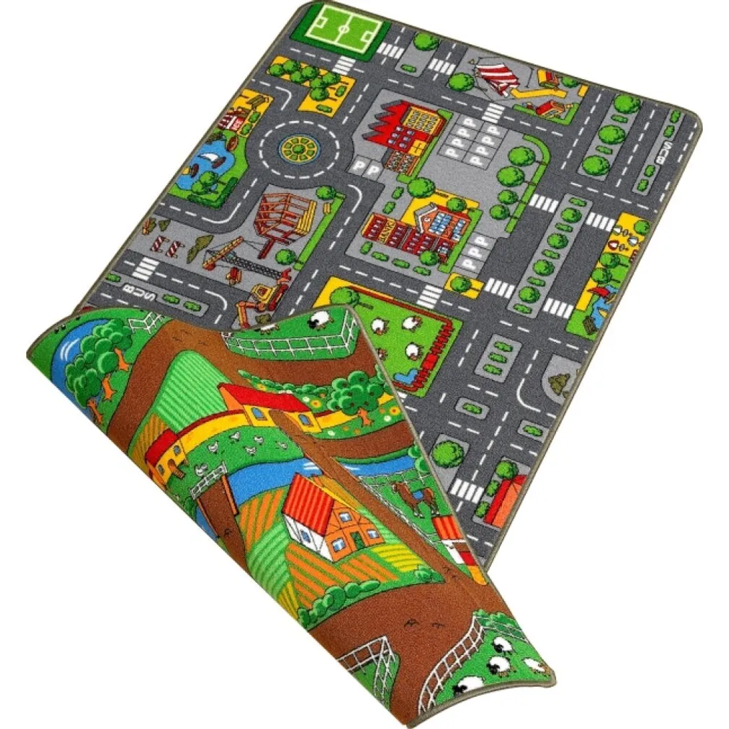 Tapis de jeu réversible 100x190cm - Éveil et confort pour enfant