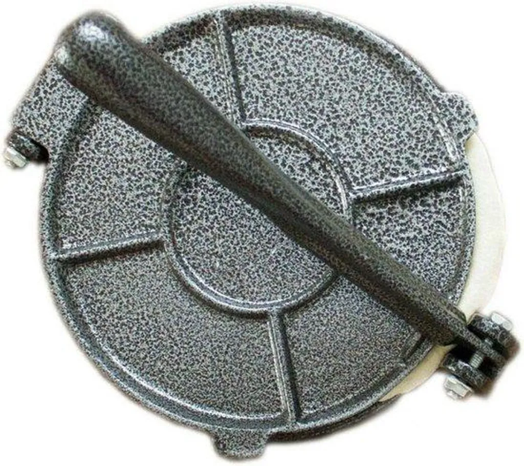 Appareil à tortillas maison 20 cm - Presse aluminium pour tacos et repas
