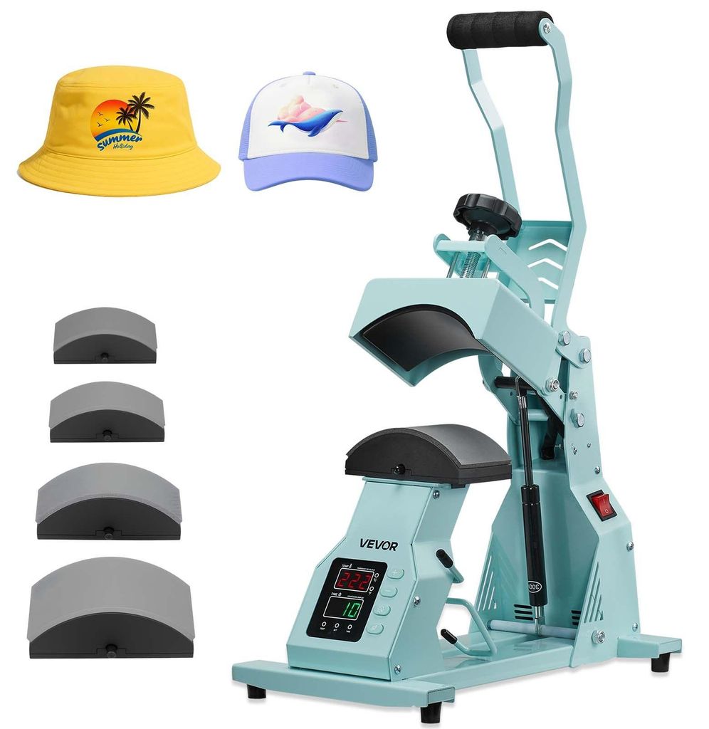 VEVOR pressa per cappelli con 4 piastre intercambiabili Immagine del prodotto 