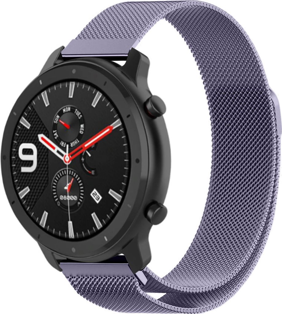Strap-It Xiaomi Amazfit GTR Milanese Armband (Helllila)