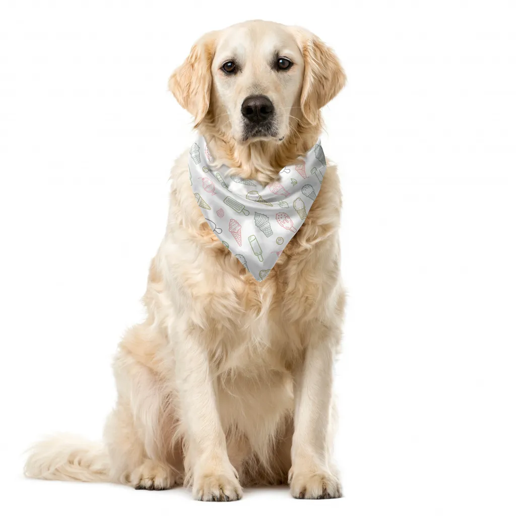 ABAKUHAUS Bandana Pet Retro Pastello - 40x40 cm per Foto Perfette