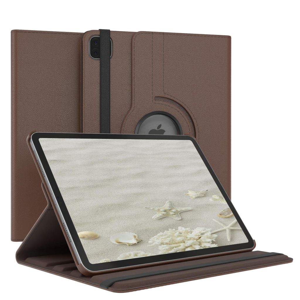 EAZY CASE - Tablet Hülle für Apple iPad Pro 11" (2021) Schutzhülle, Tablet Case 360° drehbar in Braun