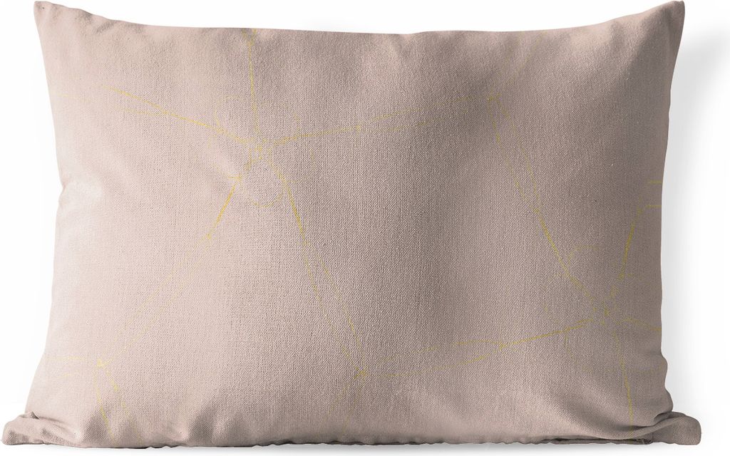 MuchoWow® Outdoor Kissen - Muster - Altrosa - Gold - Figur Produktbild 