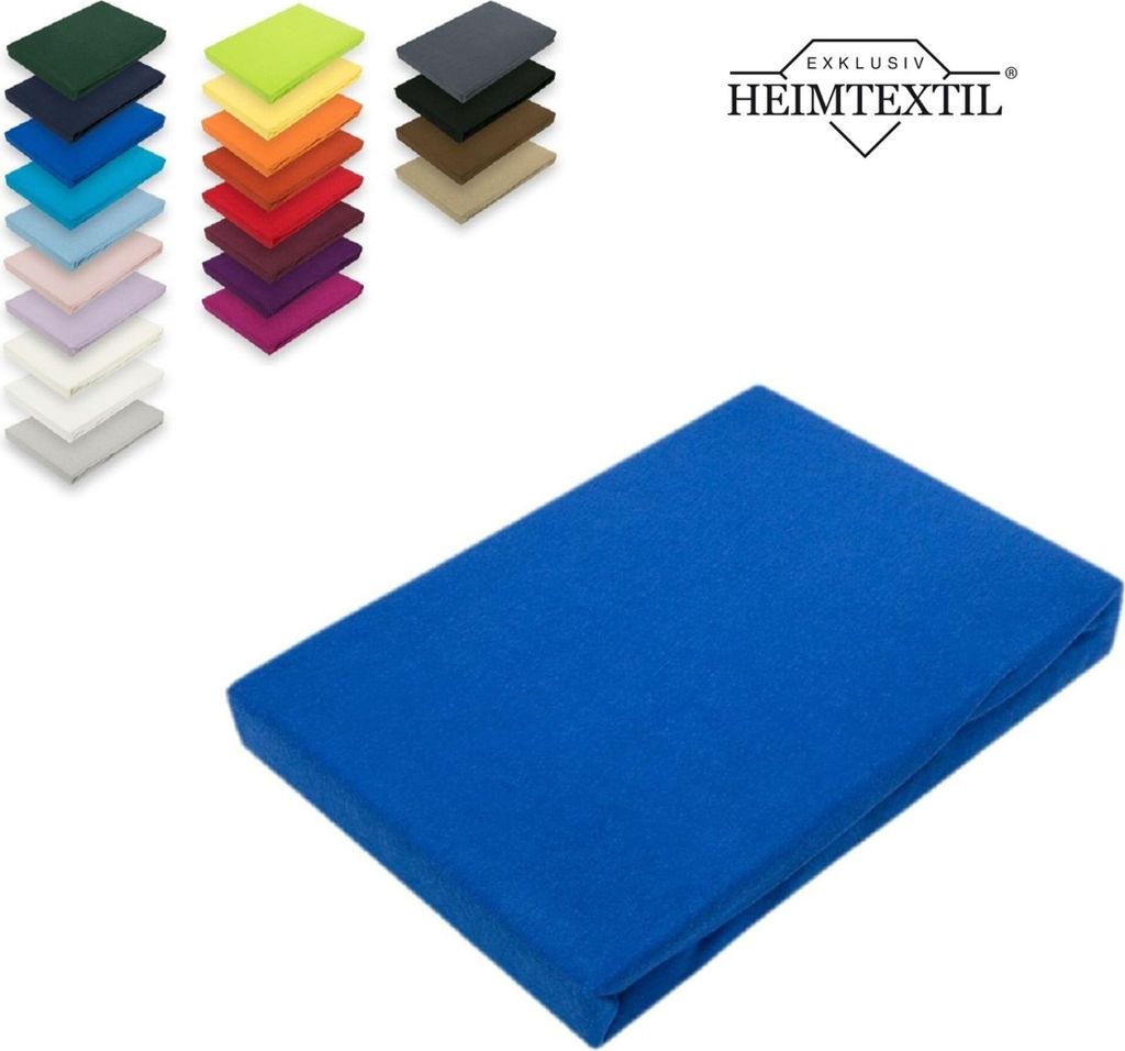 Microfaser Marke Spannbettlaken 140 - 160 x 200 cm + 30 cm Royalblau