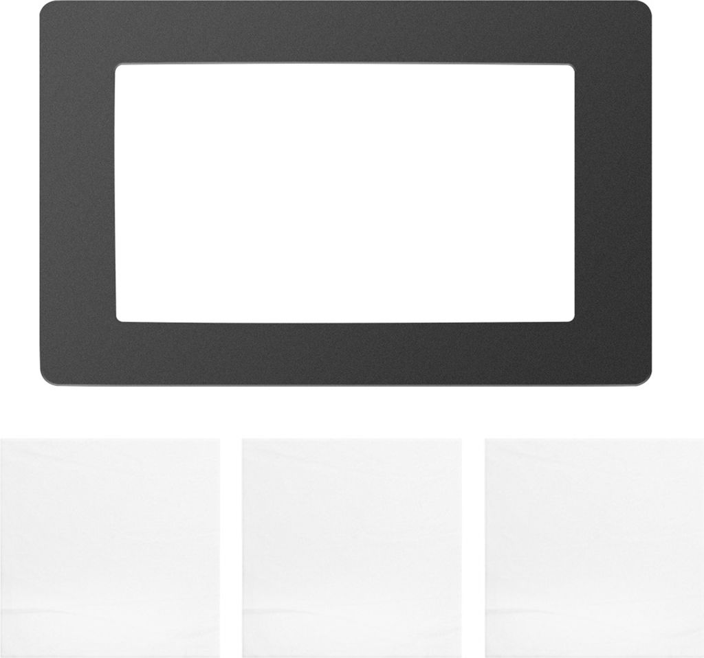 Schwarze LCD-Dichtung 6,5 x 4,1 Zoll Schutz vor Verschütten von Harz mit staubfreien Tüchern Kompatibel mit Wanhao D7 Anycubic Photon Photon-S 5,...