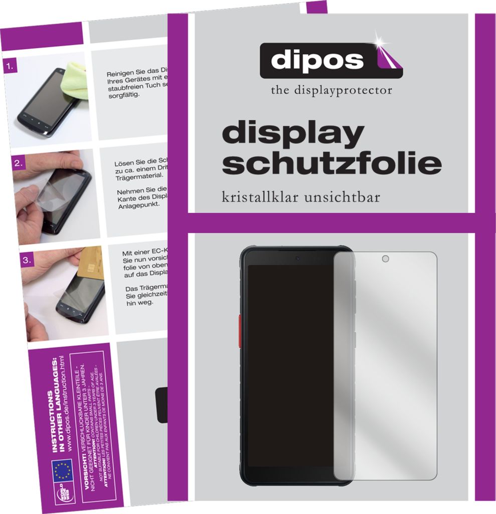 6x Schutzfolie für Samsung Galaxy Xcover 5 klar Displayschutzfolie Folie Display Schutz dipos
