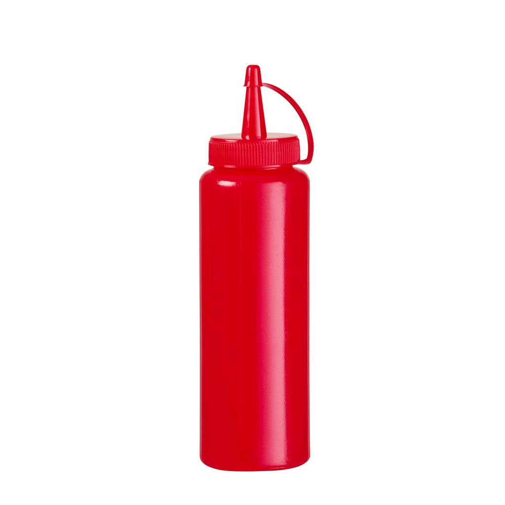 HENDI Spenderflasche für Sossen 70cl Rot           gerade Produktbild 