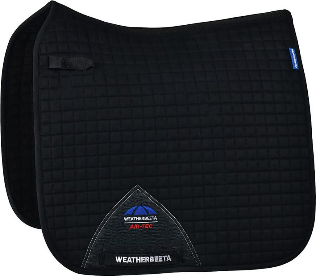 Weatherbeeta Prime Air-Tec Dressage Saddle Pad, Farbe:Black, Größe:L