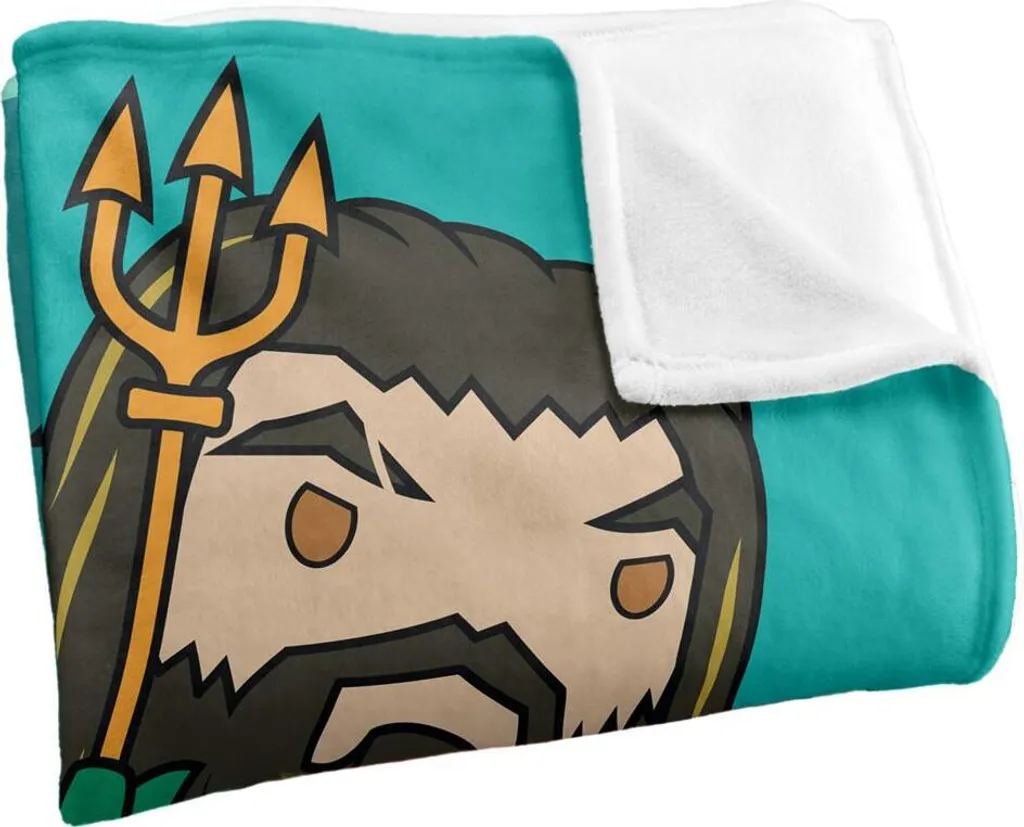 Aquaman Couverture Chibi TV19062 Taille Unique Douce et Colorée