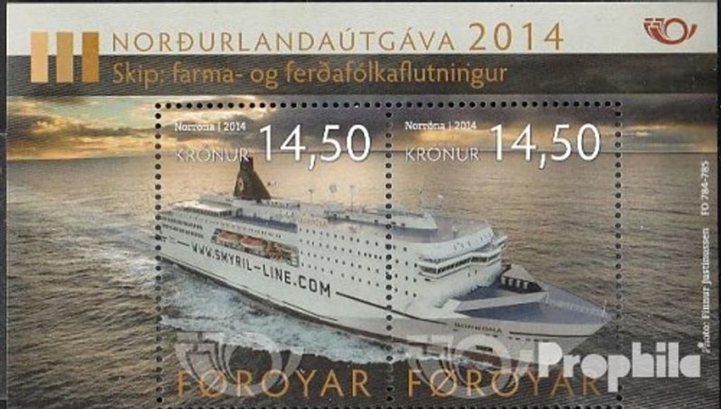 Briefmarken Dänemark - Färöer 2014 Mi Block34 (kompl.Ausg.) Produktbild 