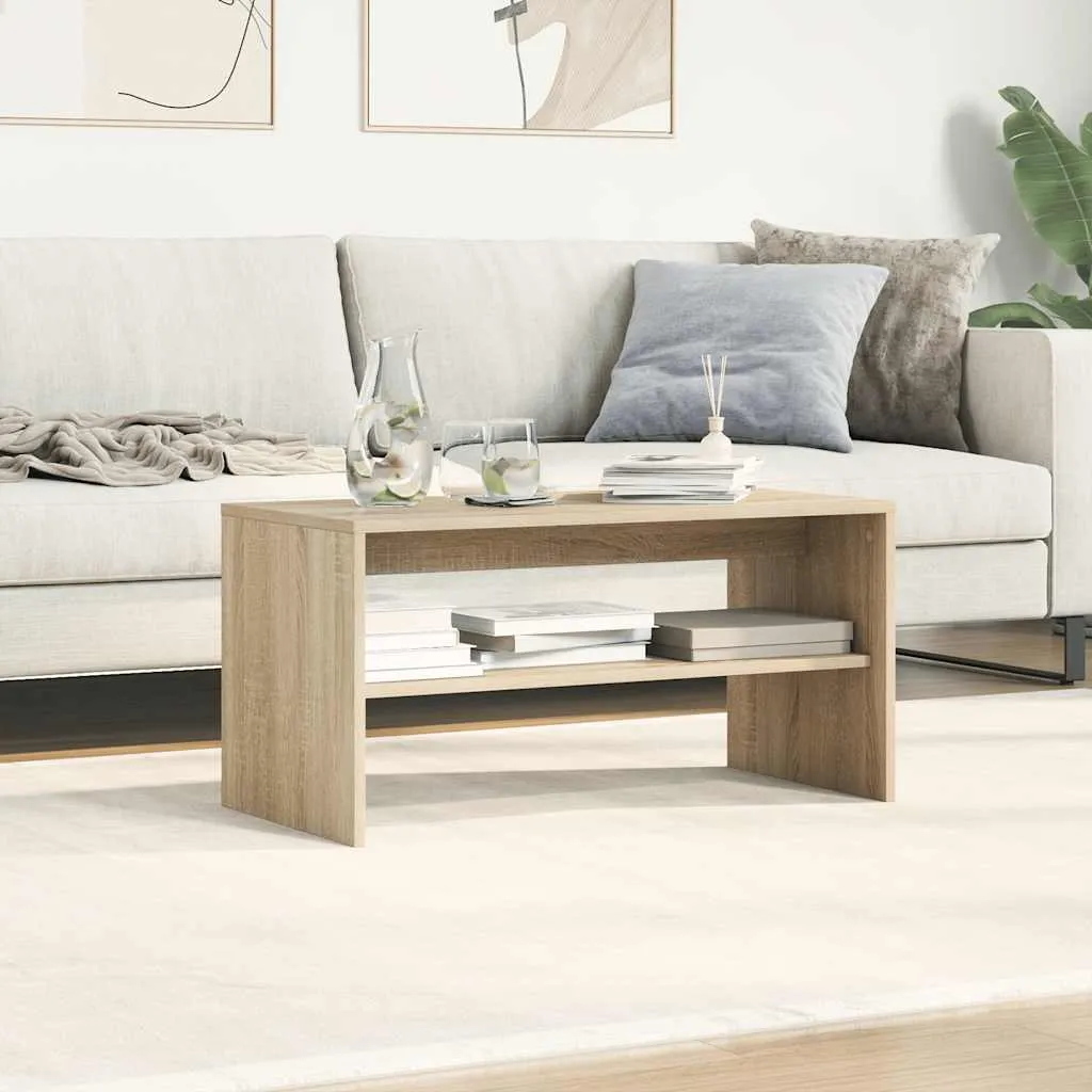 Mobile Porta TV Rovere Sonoma vidaXL 80cm | Sicuro e Facile da Pulire - 4