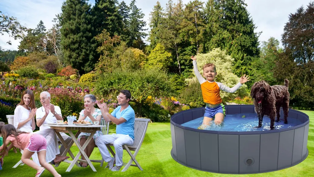 Piscina Cani Professionale 100x30 cm - Materiale PVC Alta Resistenza - 8