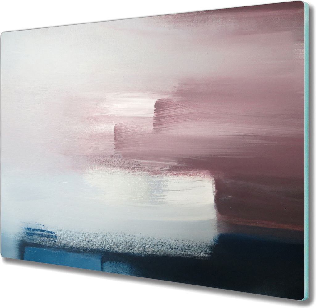 Coloray Schneidebrett Herdabdeckplatte 60x52 cm Kochplattenabdeckung Küchenbrett Hackbrett - horizontale Linien