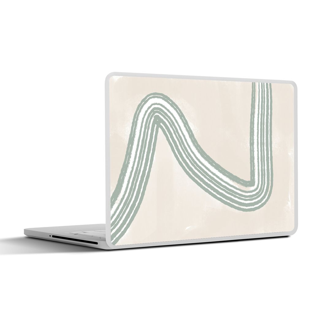 MuchoWow Laptop Aufkleber Sticker Cover Linie - Abstrakt - Design 30x21 cm - Sticker für Laptop - Selbstklebend