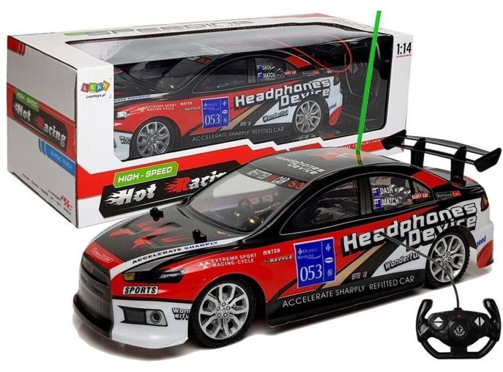 Dálkově ovládané sportovní auto R/C 27Mhz červené barvy Obrázek produktu 